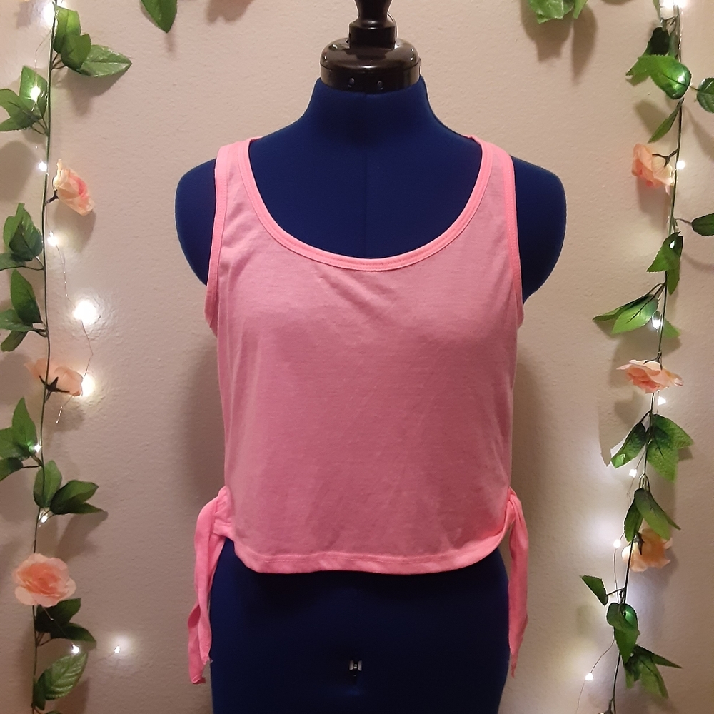 Neon pink shirt